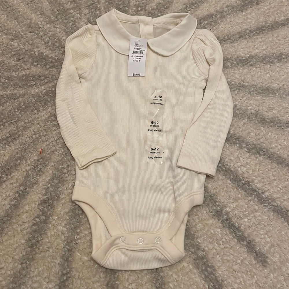 Peter Pan collar onesie